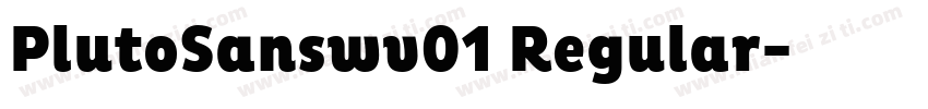 PlutoSanswv01 Regular字体转换